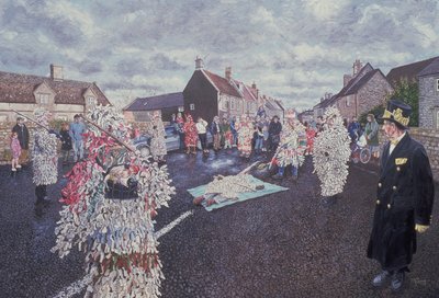 Boxing Day Mummers, Marshfield, 1998 (patrz także 107623) autorstwa Huw S. Parsons