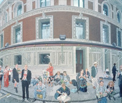 Promenady w The Last Night, Royal Albert Hall, detal autorstwa Huw S. Parsons