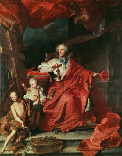 Kardynał de Bouillon (1643-1715) Otwieranie "Świętych Drzwi", 1708 r. autorstwa Hyacinthe Francois Rigaud