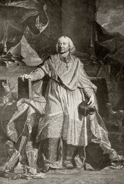 Jacques Benigne Bossuet, grawerowane przez Pierre