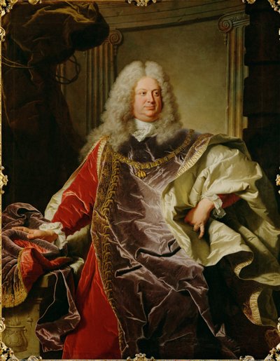 Philipp Ludwig Wenzel hrabia Sinzendorf ... (obraz na płótnie) autorstwa Hyacinthe Francois Rigaud