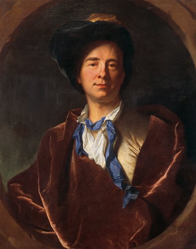 Portret Bernarda Le Bovier de Fontenelle (Rouen autorstwa Hyacinthe Francois Rigaud