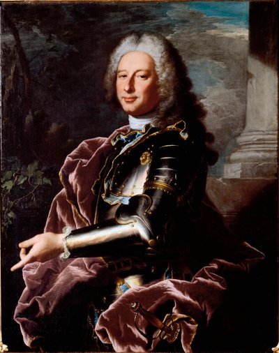Portret Giovanniego (Gian) Francesco II Brignole Sale (Jean Francois II Brignole-Sale) (1695-1760) Doge of Genes i ambasador Republiki Genes we Francji pod obrazem Ludwika XV autorstwa Hyacinthe Rigaud (1659-1743) 1737-1739 Ciemny. 101,5x80,2 cm Geny, autorstwa Hyacinthe Francois Rigaud
