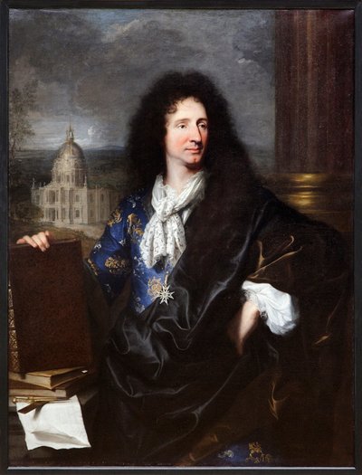 Portret Jules Hardouin Mansart (olej na płótnie) autorstwa Hyacinthe Francois Rigaud