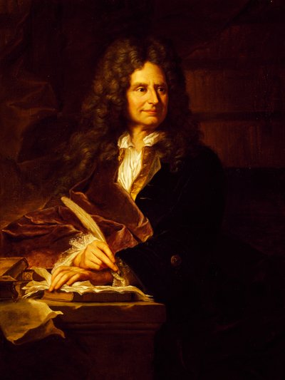 Portret Nicolasa Boileau-Despreaux (Paryż autorstwa Hyacinthe Francois Rigaud