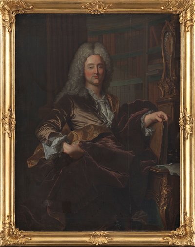 Portret sędziego Sądu Najwyższego Pedera Benzona Myliusa autorstwa Hyacinthe Rigaud