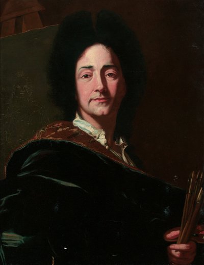 Portret artysty autorstwa Hyacinthe Francois Rigaud