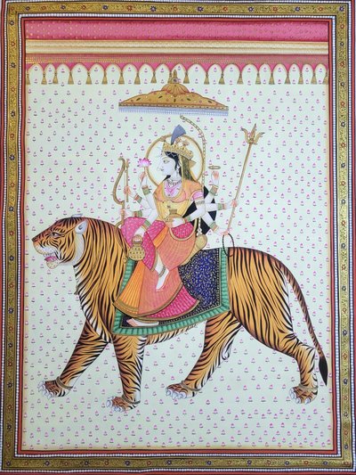 Bogini Durga na tygrysie autorstwa IMAGINEERS STUDIO