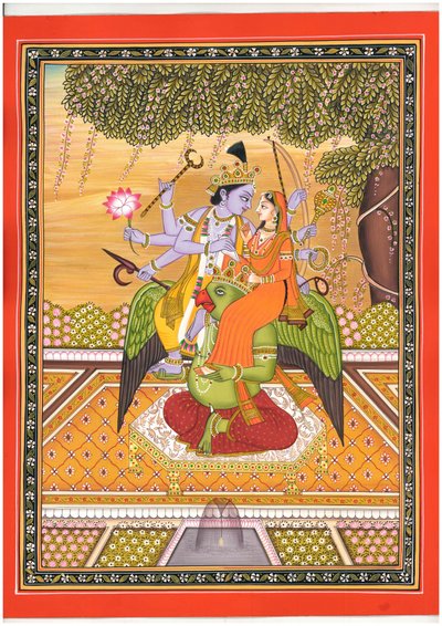 Bóstwa hinduskie na Garudzie autorstwa IMAGINEERS STUDIO