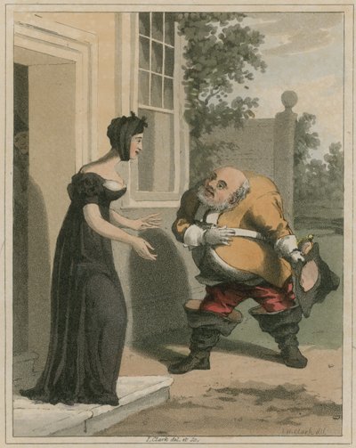 Ilustracja z Hudibras autorstwa Samuela Butler autorstwa I Clark