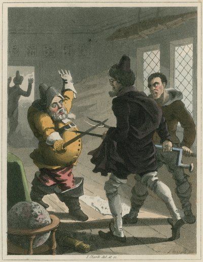 Ilustracja z Hudibras autorstwa Samuela Butler autorstwa I Clark