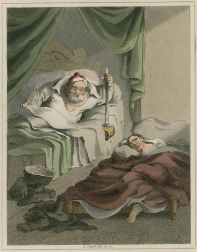 Ilustracja z Hudibras autorstwa Samuela Butler autorstwa I Clark