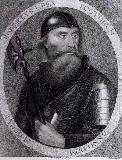 Portret króla Roberta I Szkockiego (1274-1329) rytowany przez E.Hardinga, 1 listopada 1797 autorstwa I Herbert