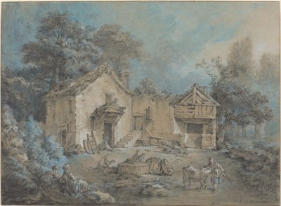 Scena Farm autorstwa I Jean Baptiste Hüet
