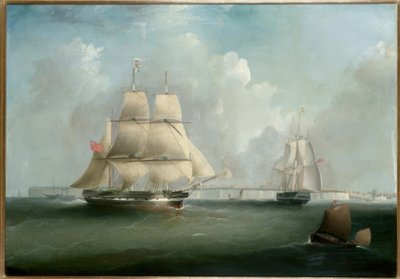 Odszkodowanie za korę” vor North Foreland, Kent / Gemälde przeciwko Tudgay autorstwa I. Tudgay