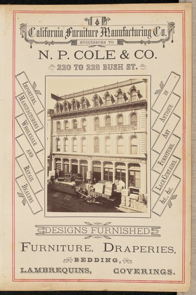[California Furniture Manufacturing Company, San Francisco]. autorstwa I. W. Taber