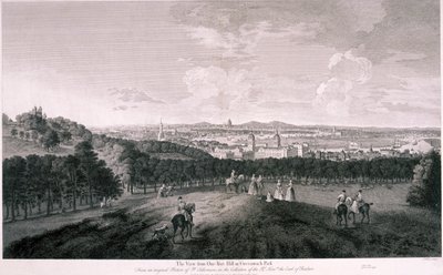 Widok z Greenwich Park, Londyn, c1774 autorstwa I Wood