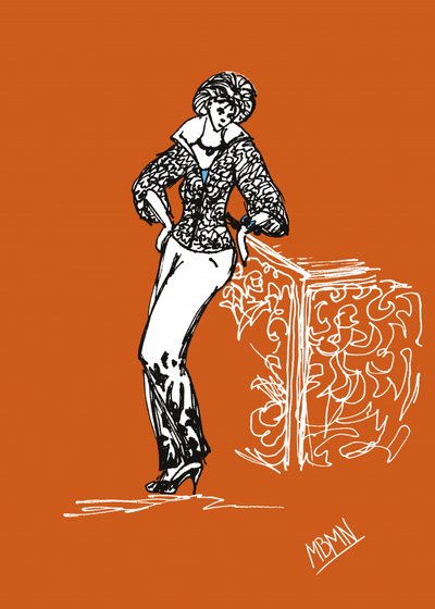 Elegancki szkic modowy autorstwa Ida Publishing
