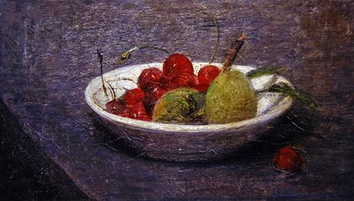 Wiśnie i Migdały (olej na płótnie) autorstwa Ignace Henri Jean Fantin Latour