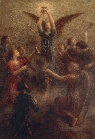 Francja, Paryż, Święty Graal autorstwa Ignace Henri Jean Fantin Latour