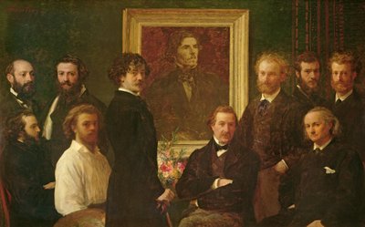 Hołd dla Delacroix autorstwa Ignace Henri Jean Fantin Latour