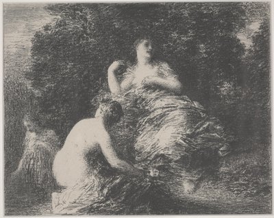 Kąpiący się autorstwa Ignace Henri Jean Fantin Latour