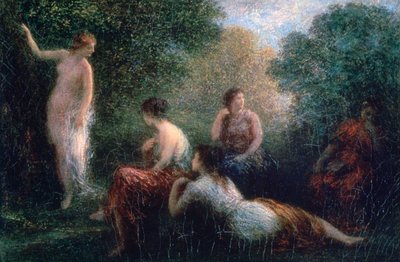 Arkadia, Kąpiąca się kobieta, 1836-1904 autorstwa Ignace Henri Jean Fantin Latour