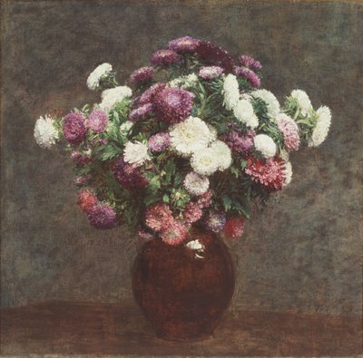 Astry w wazonie autorstwa Ignace Henri Jean Fantin Latour