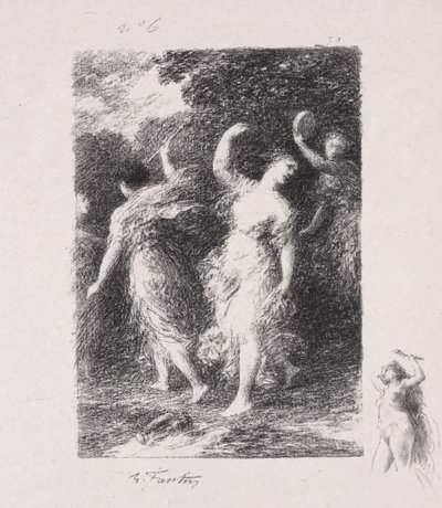 Bachus. autorstwa Ignace Henri Jean Fantin Latour
