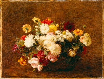Bukiet Kwiatów, 1894 autorstwa Ignace Henri Jean Fantin-Latour