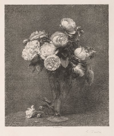 Bukiet róż, 1879. autorstwa Ignace Henri Jean Fantin Latour