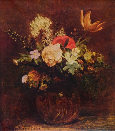 Miska Kwiatów, 1864, 1935. autorstwa Ignace Henri Jean Fantin Latour