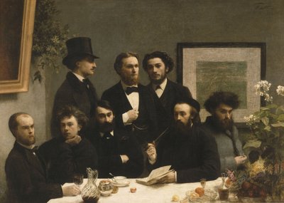 Przy stole, 1872 autorstwa Ignace Henri Jean Fantin Latour