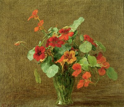 Kapucyny (Nasturcje) autorstwa Ignace Henri Jean Fantin Latour