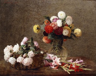 Dalie, 1896 autorstwa Ignace Henri Jean Fantin Latour
