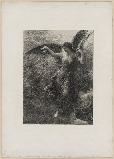 Do Eugeniusza Delacroix, 1890. autorstwa Ignace Henri Jean Fantin-Latour