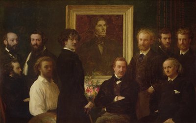 Hołd dla Delacroix autorstwa Ignace Henri Jean Fantin Latour