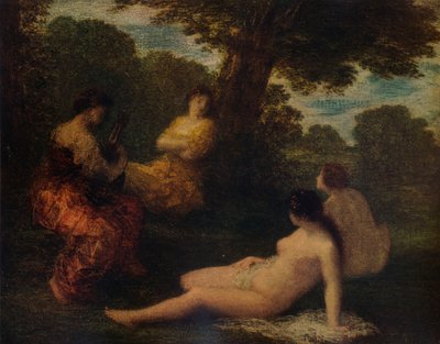 Rozmowa, c1878, 1938 autorstwa Ignace Henri Jean Fantin-Latour