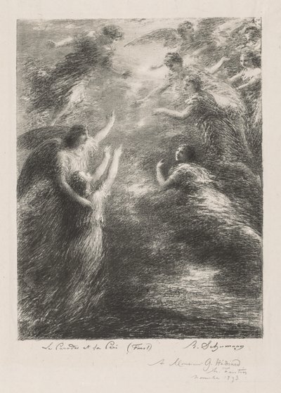 Raj i Peri, 1893. autorstwa Ignace Henri Jean Fantin Latour