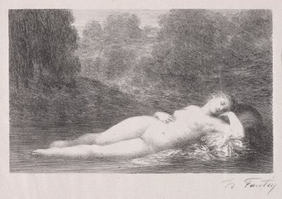 Leżąc w wodzie, 1903. autorstwa Ignace Henri Jean Fantin Latour