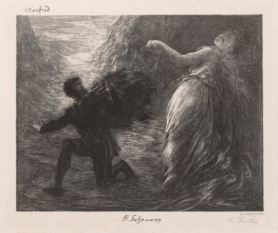 Manfred i Astarté, 1879. autorstwa Ignace Henri Jean Fantin Latour