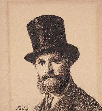 Portret Maneta, 1867 autorstwa Ignace Henri Jean Fantin Latour