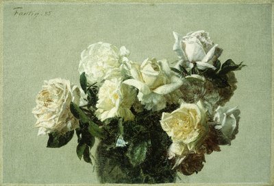 Róże, 1885 autorstwa Ignace Henri Jean Fantin-Latour