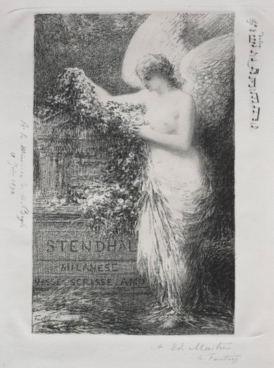 W Stendhal, 1892. autorstwa Ignace Henri Jean Fantin-Latour