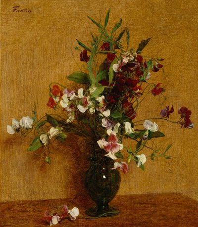 słodki groszek; Słodki Groszek, 1888 autorstwa Ignace Henri Jean Fantin Latour