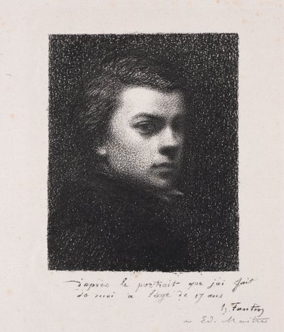 Artysta w wieku 17 lat, 1892. autorstwa Ignace Henri Jean Fantin-Latour