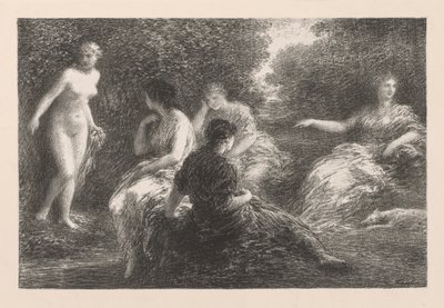 Kąpiący się, 1896. autorstwa Ignace Henri Jean Fantin Latour