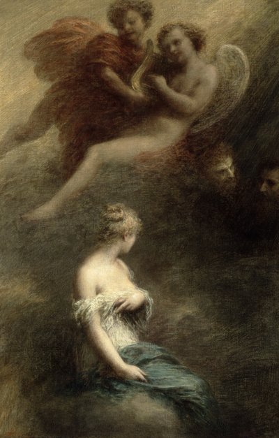 Potępienie Fausta, 1888 autorstwa Ignace Henri Jean Fantin Latour