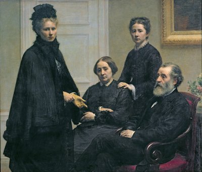 Rodzina Dubourgów, 1878 autorstwa Ignace Henri Jean Fantin Latour