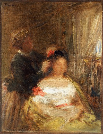 Fryzjer autorstwa Ignace Henri Jean Fantin-Latour